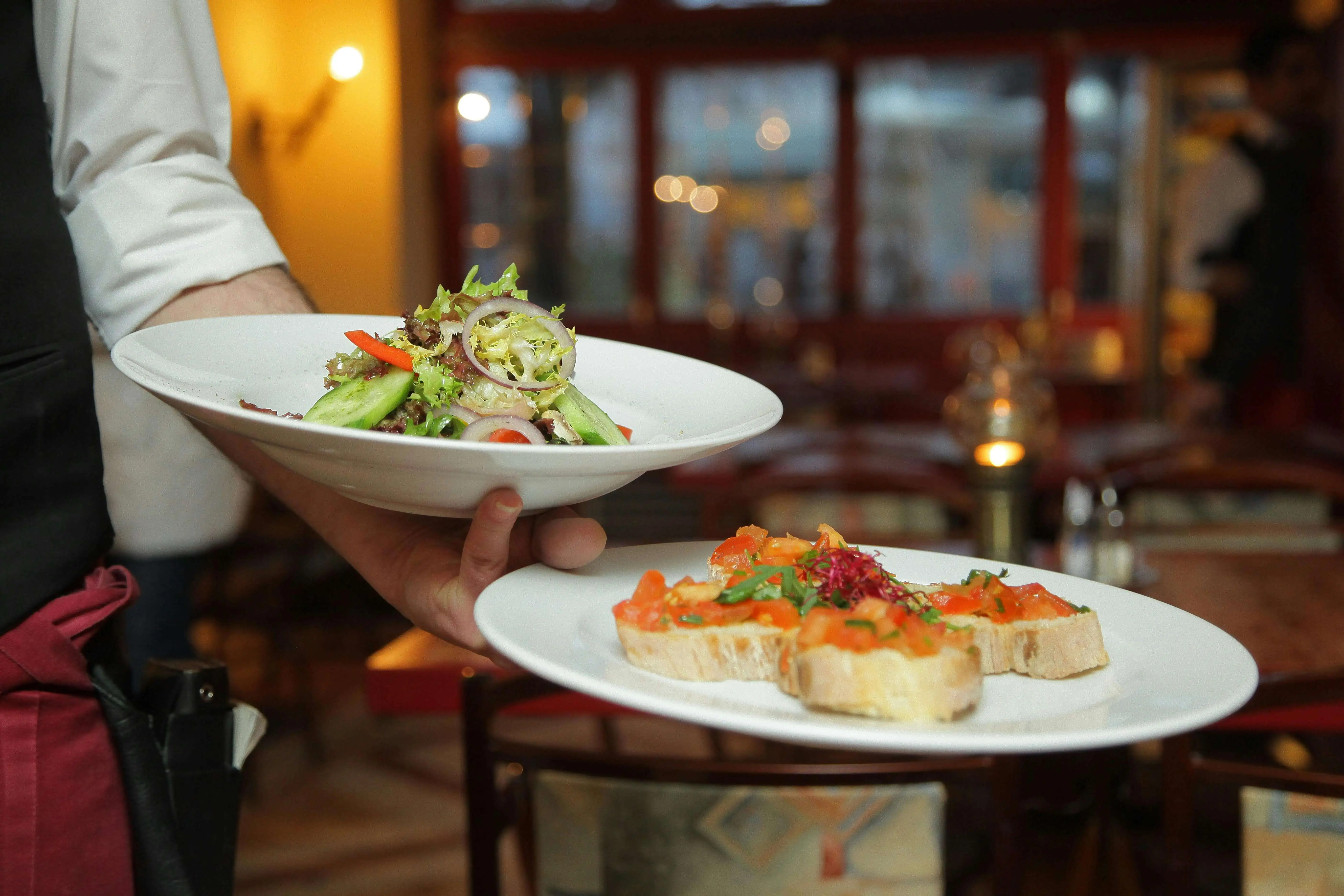 Waiters using Restouch Mobile.